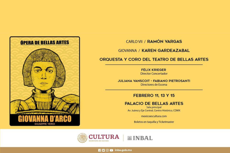 la ópera Giovanna d’Arco, de Giuseppe Verdi, vuelve a México con una nueva producción